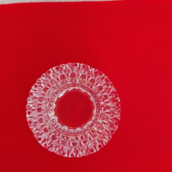 Princess House Votive Candle Holder Lead Crystal Highlights #872 Vintage - Picture 2 of 7